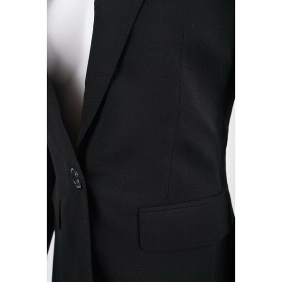 Burberry London Womens Blazer Suit Jacket US 2 UK 4 EU 36 Black 100% Wool NWT - Picture 3 of 6